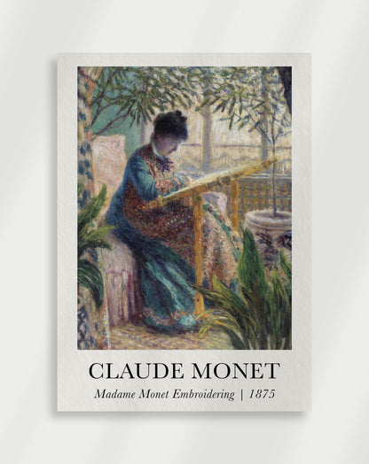 Monet "Embroiding" Poster