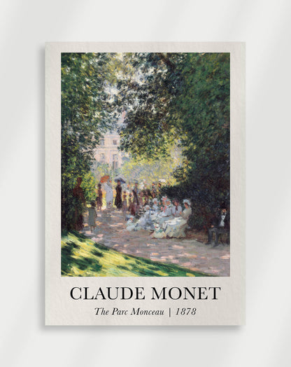 Monet "Parc Monceau" Poster