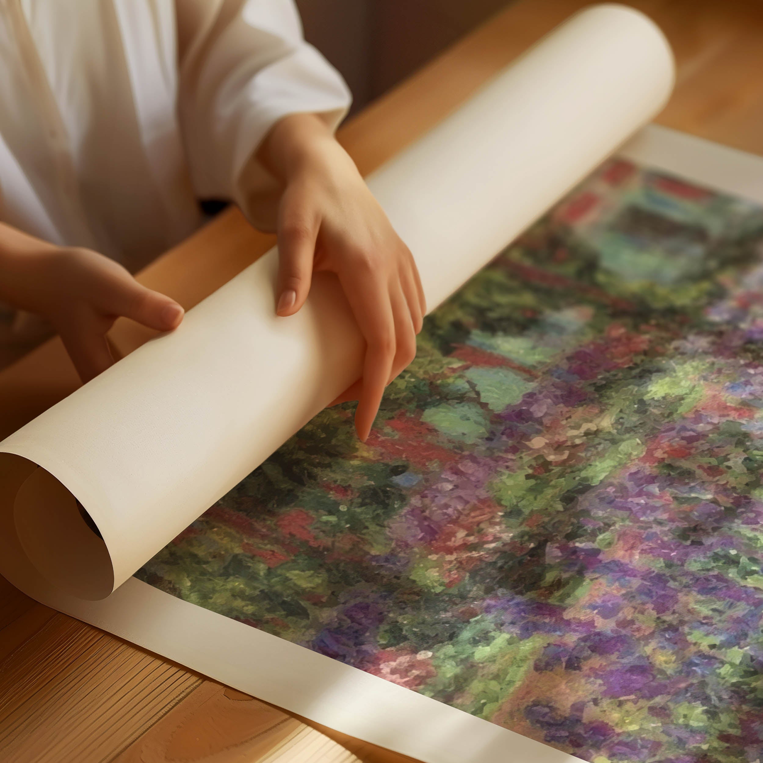 Claude Monet trädgårds Poster