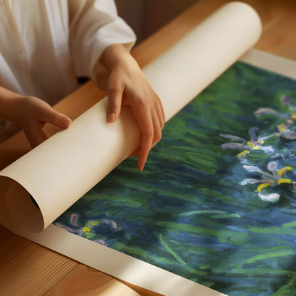 Claude Monet Irises Poster