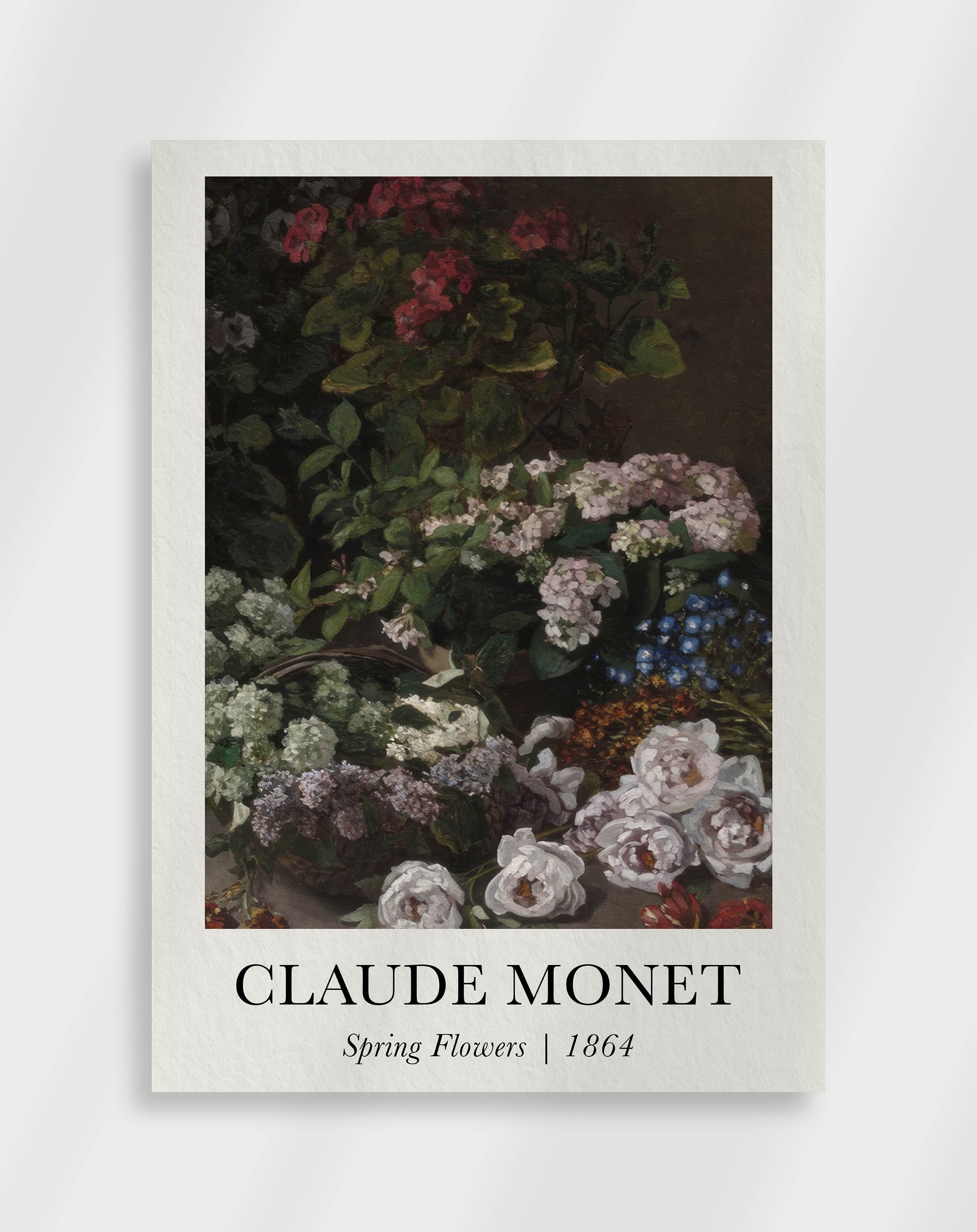 Poster Claude Monet vårblommor