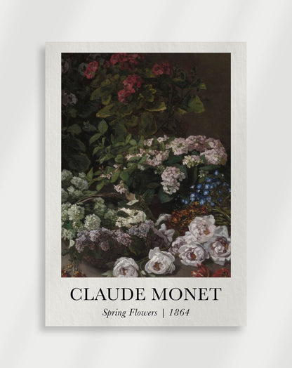 Claude Monet Spring flowers Poster