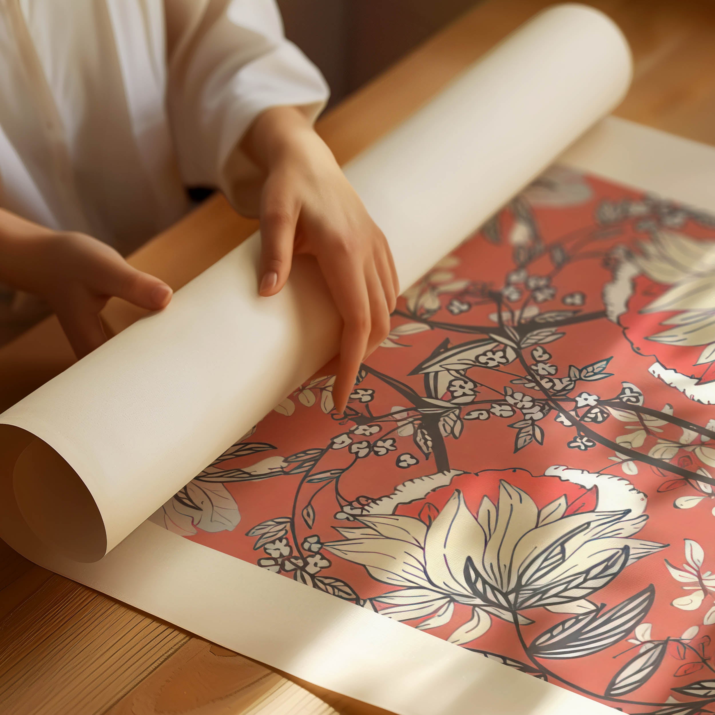 William Morris Flower Pattern Poster