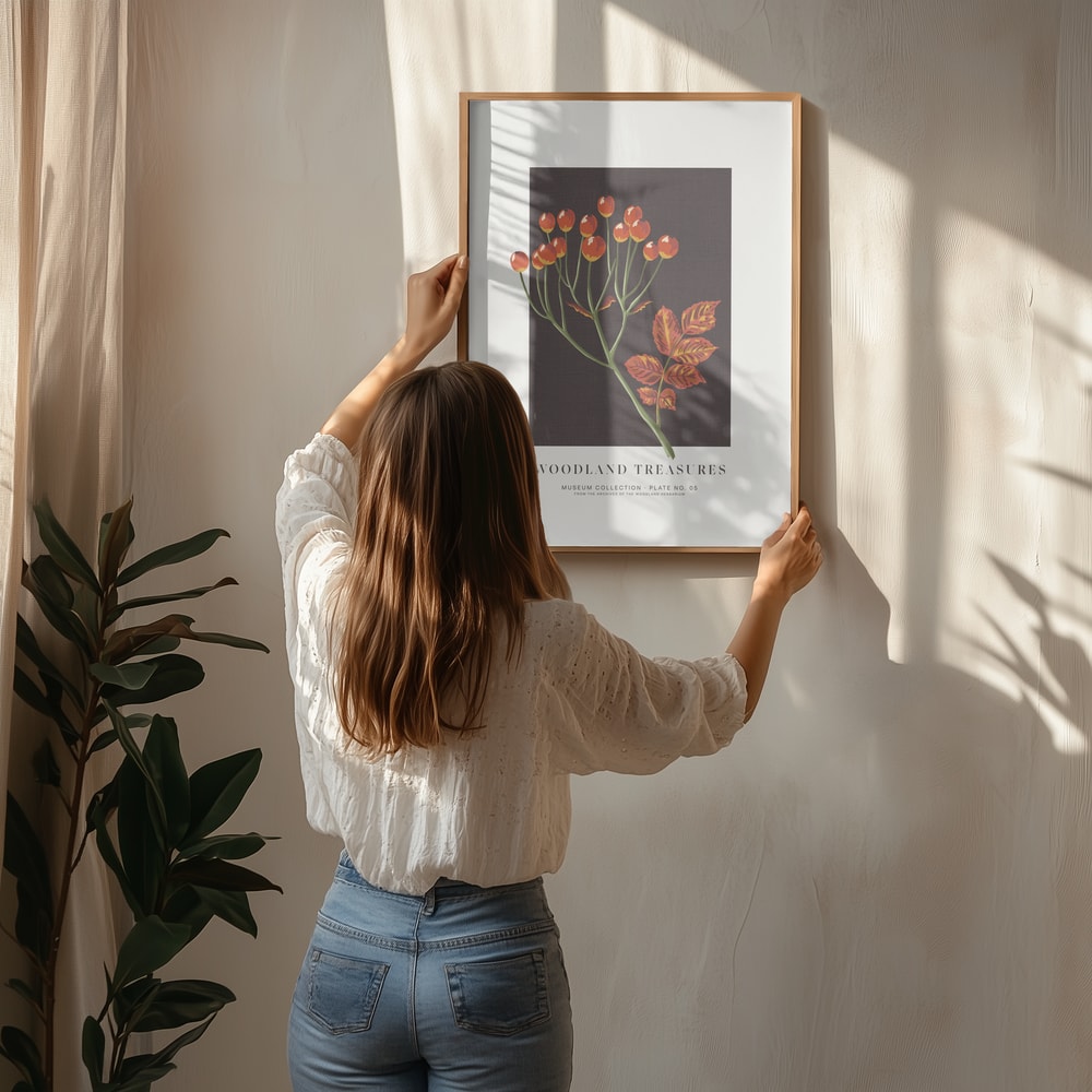 Plakat med efterårsbærgren
