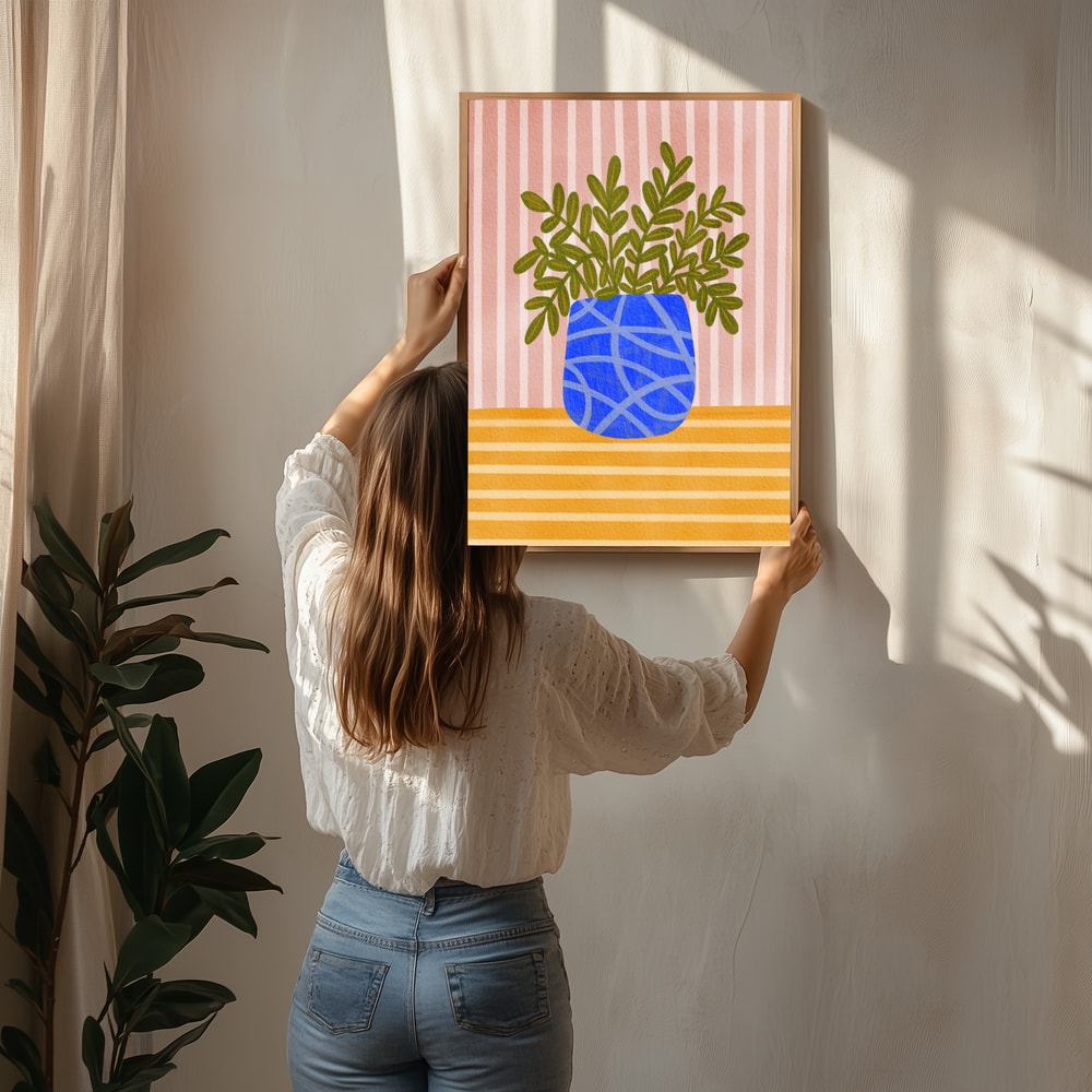 Levande inomhusväxter Poster