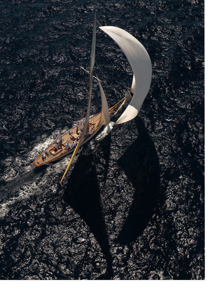 Sailing Ocean Shadows Poster