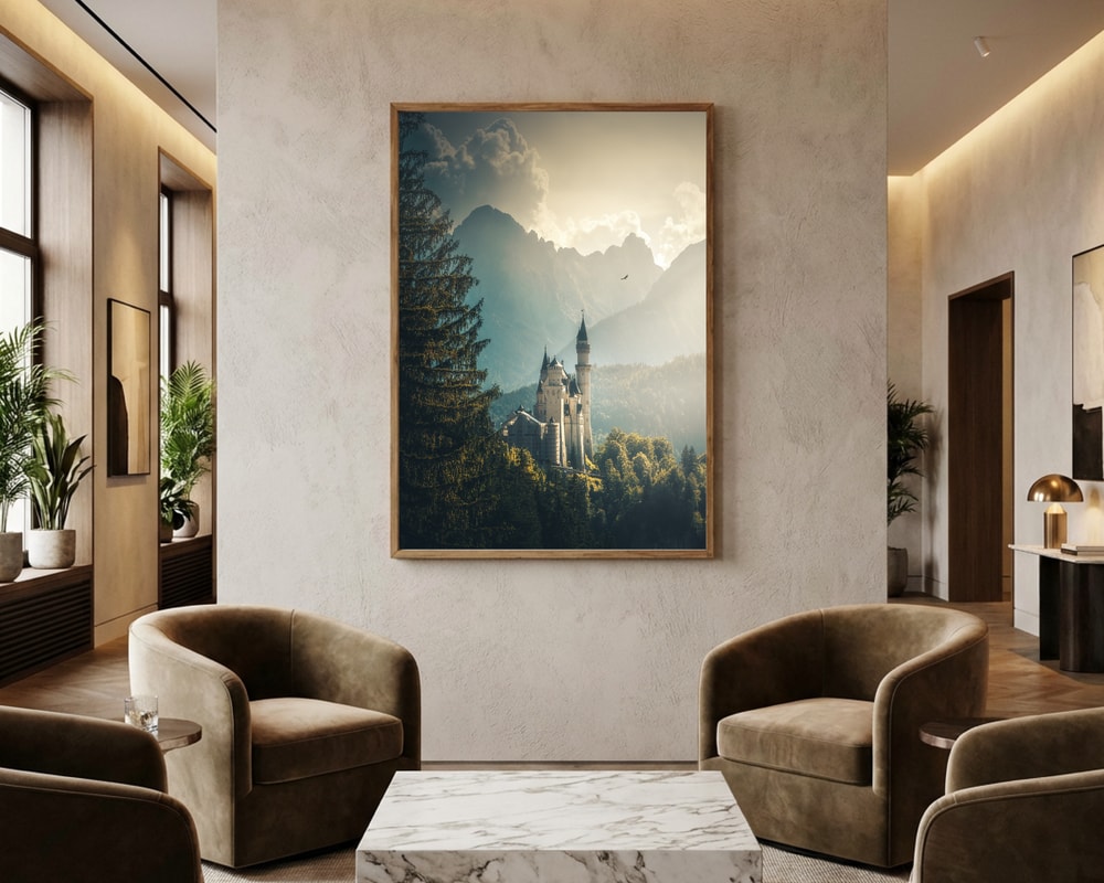 Dreamy Bavarian Castle Poster