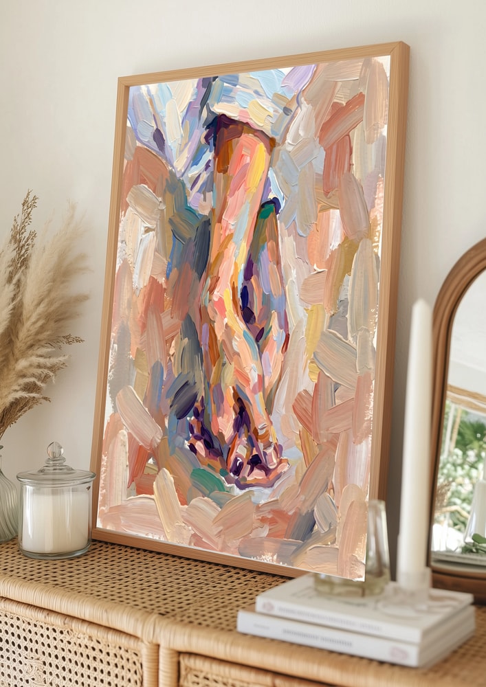 Colorful Bare Feet Poster
