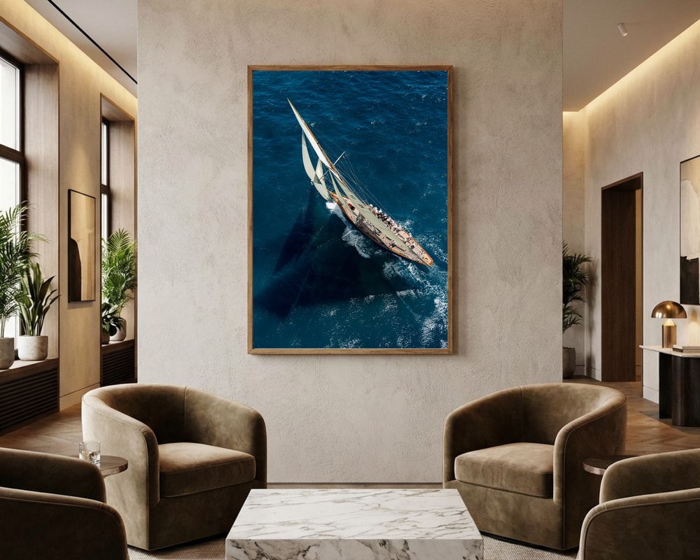 Majestic Ocean Sailboat Poster