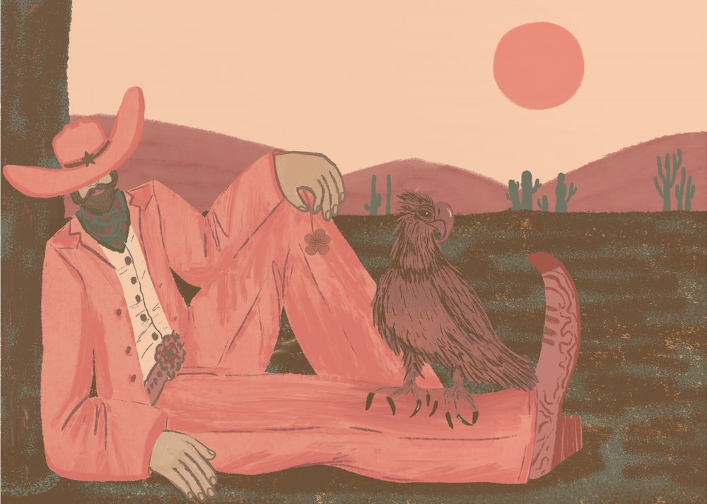 Cowboy's Desert Companion Poster