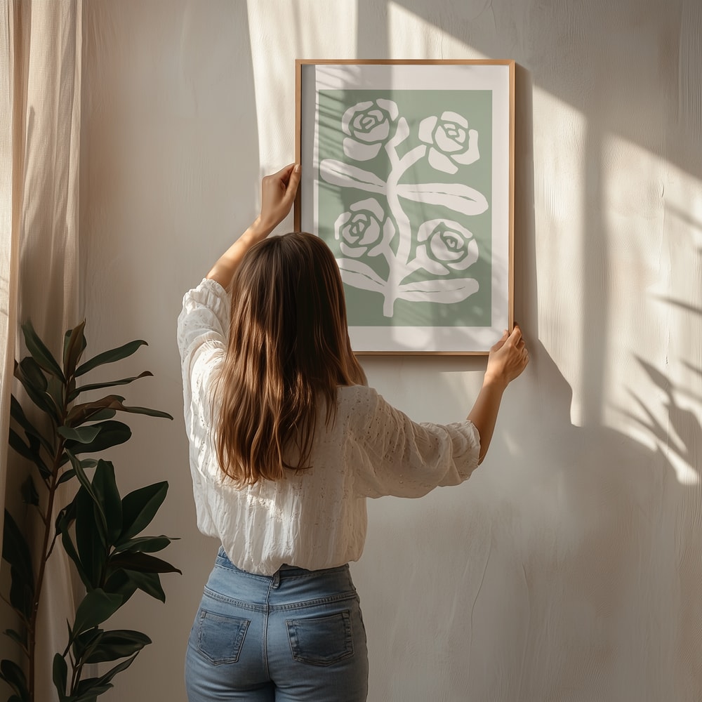  Gröna botaniska rosor Poster