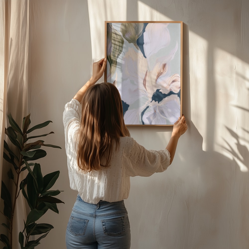 Blød botanisk flow-plakat