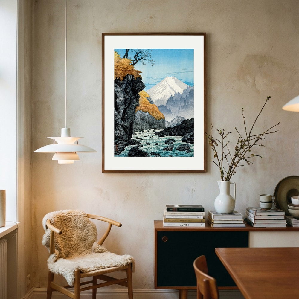 Ashitaka-bergets fot Poster