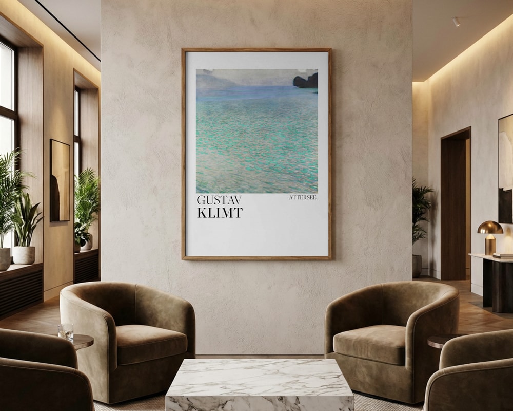 Gustav Klimt Attersee (1900) Poster