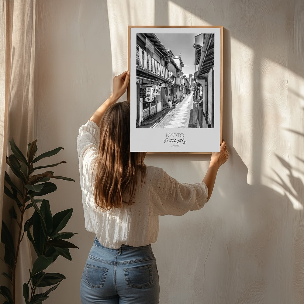 Kyoto Pontocho Stræde Plakat