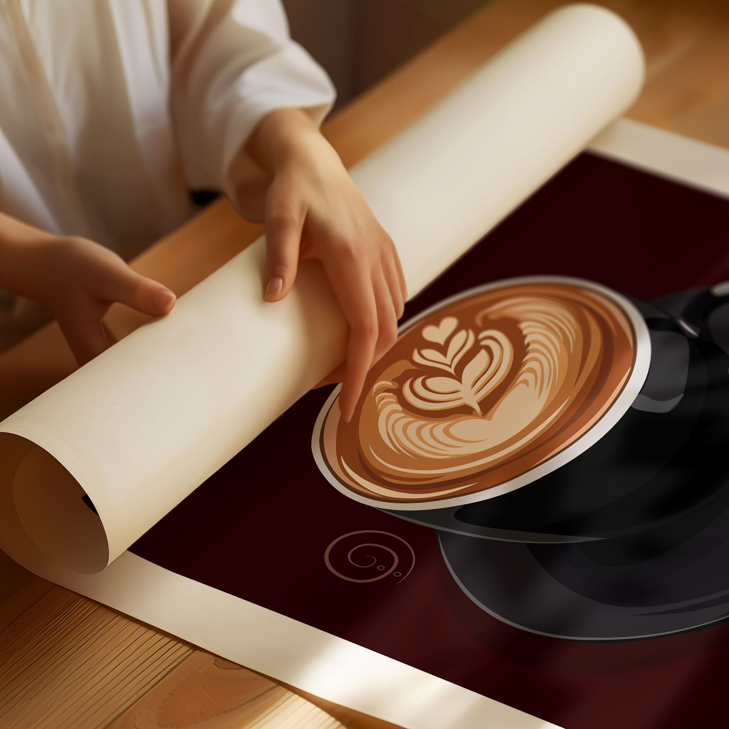 Cappuccino Kaffe Poster