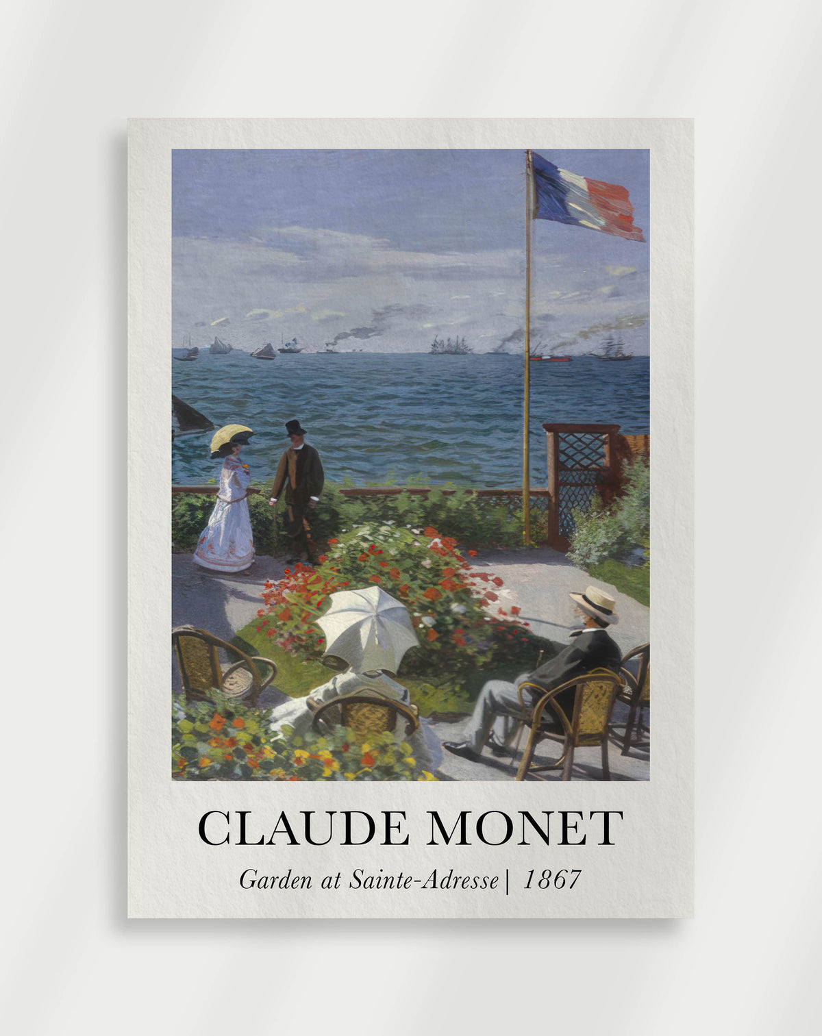 Blooming garden landscape with rich colors and natural light by Claude Monet