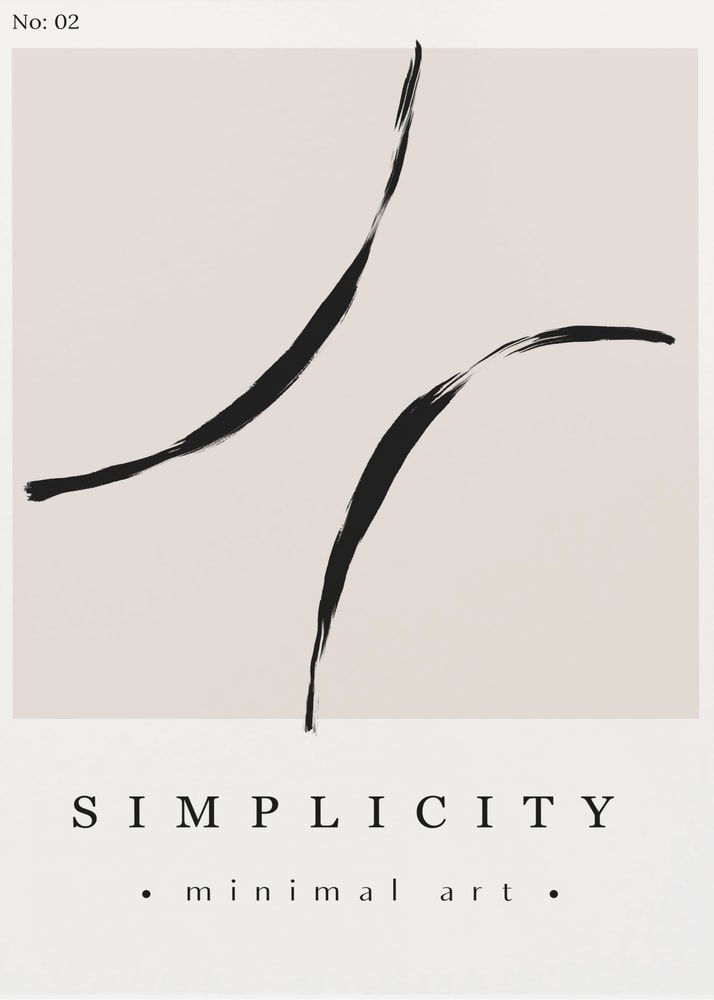 Elegant Strokes Poster