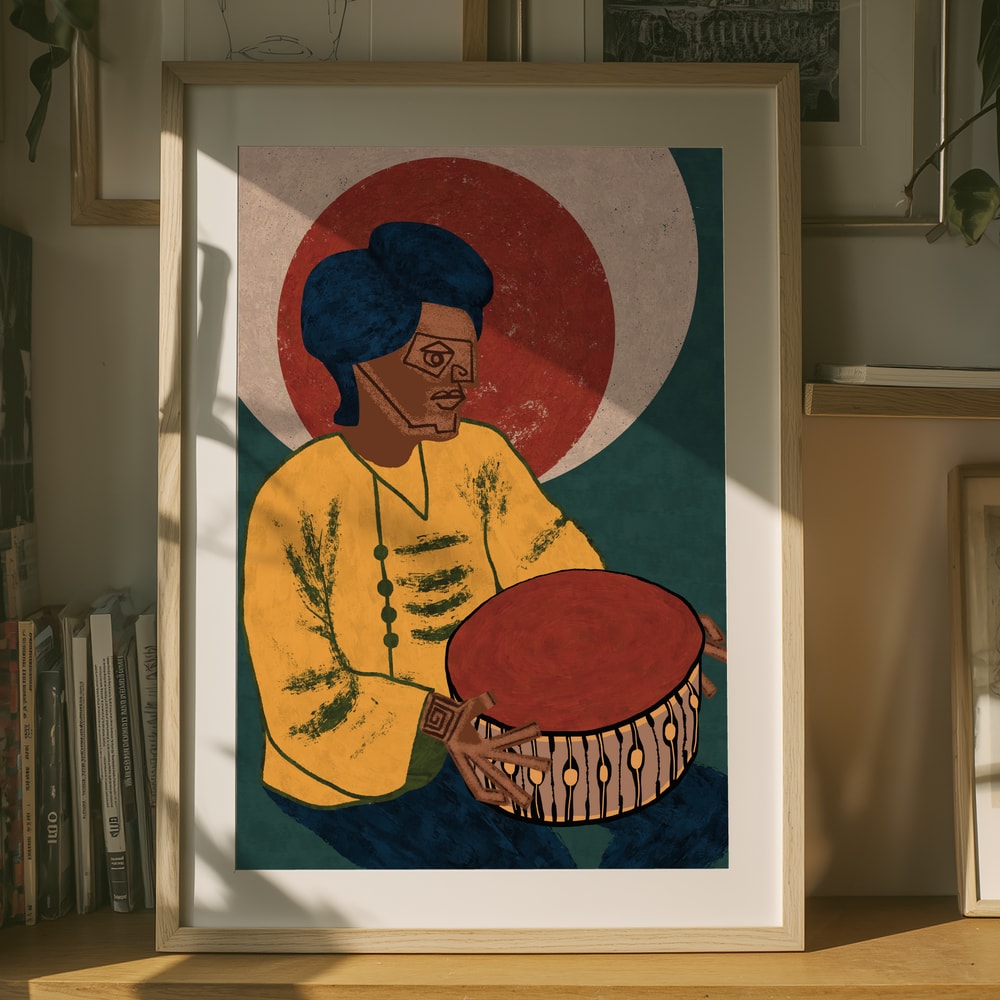 Rytmisk folkmusiktrummis Poster