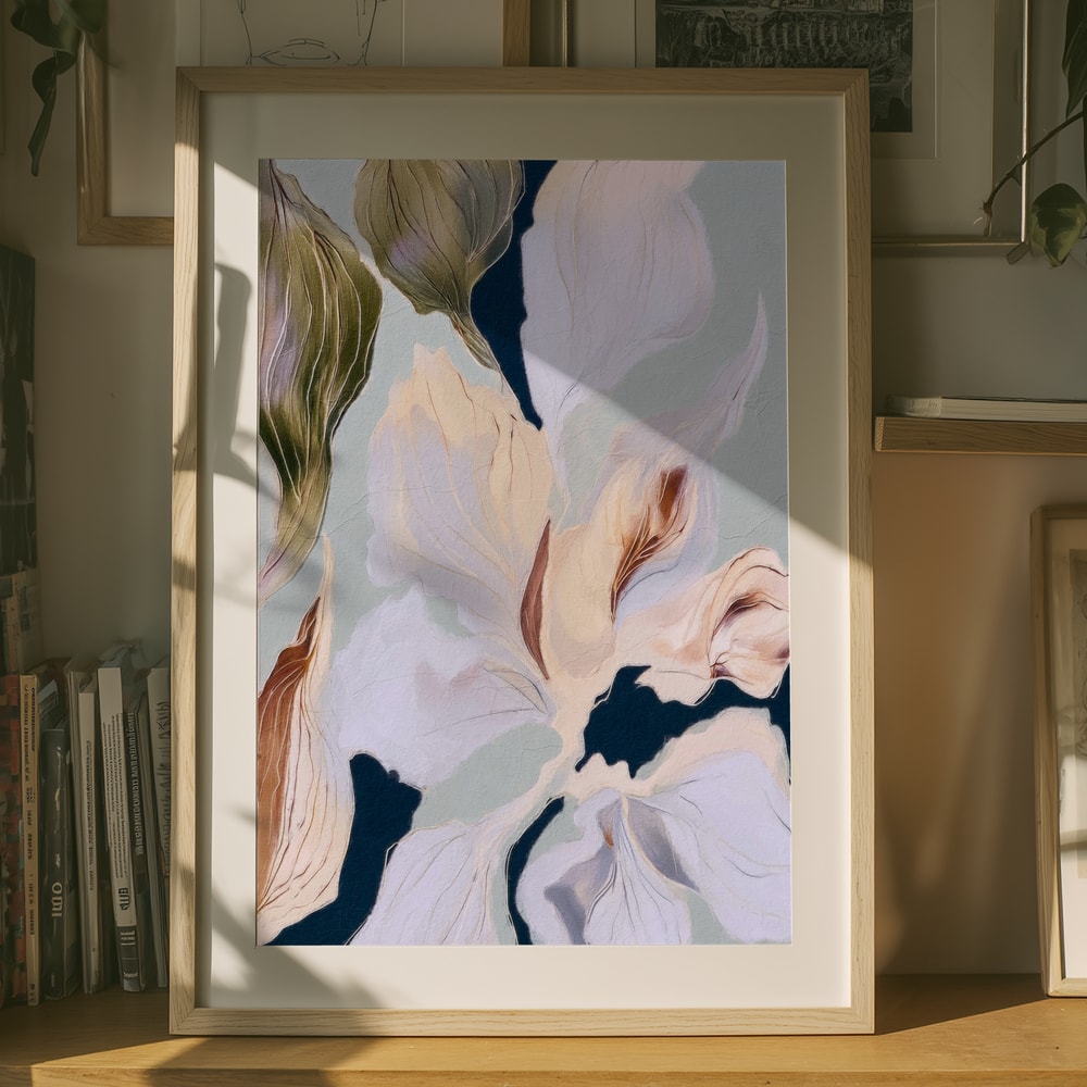 Blød botanisk flow-plakat