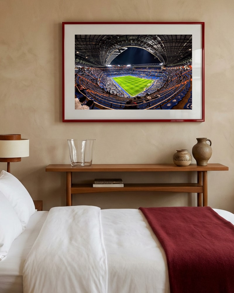 Night Football Stadium Poster