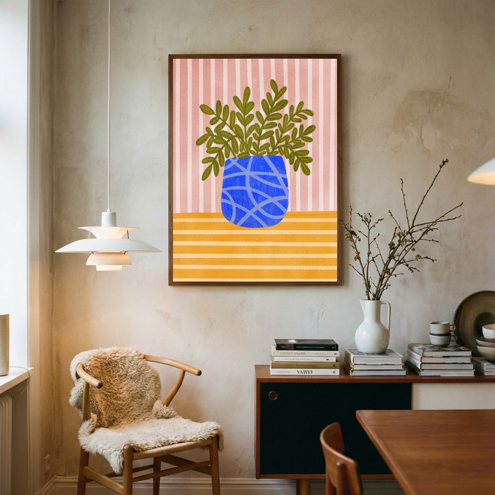 Levande inomhusväxter Poster