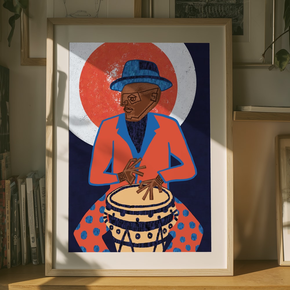 Livfull jazztrummis Poster