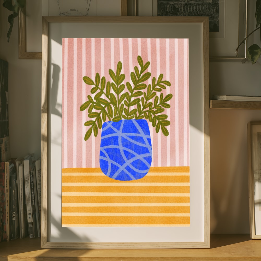Levande inomhusväxter Poster