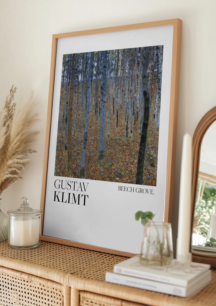 Gustav Klimt Bokskog I (1902) Poster