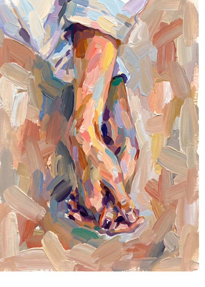 Colorful Bare Feet Poster
