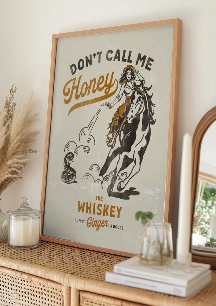 Tryck inte Honey Print 2 Poster