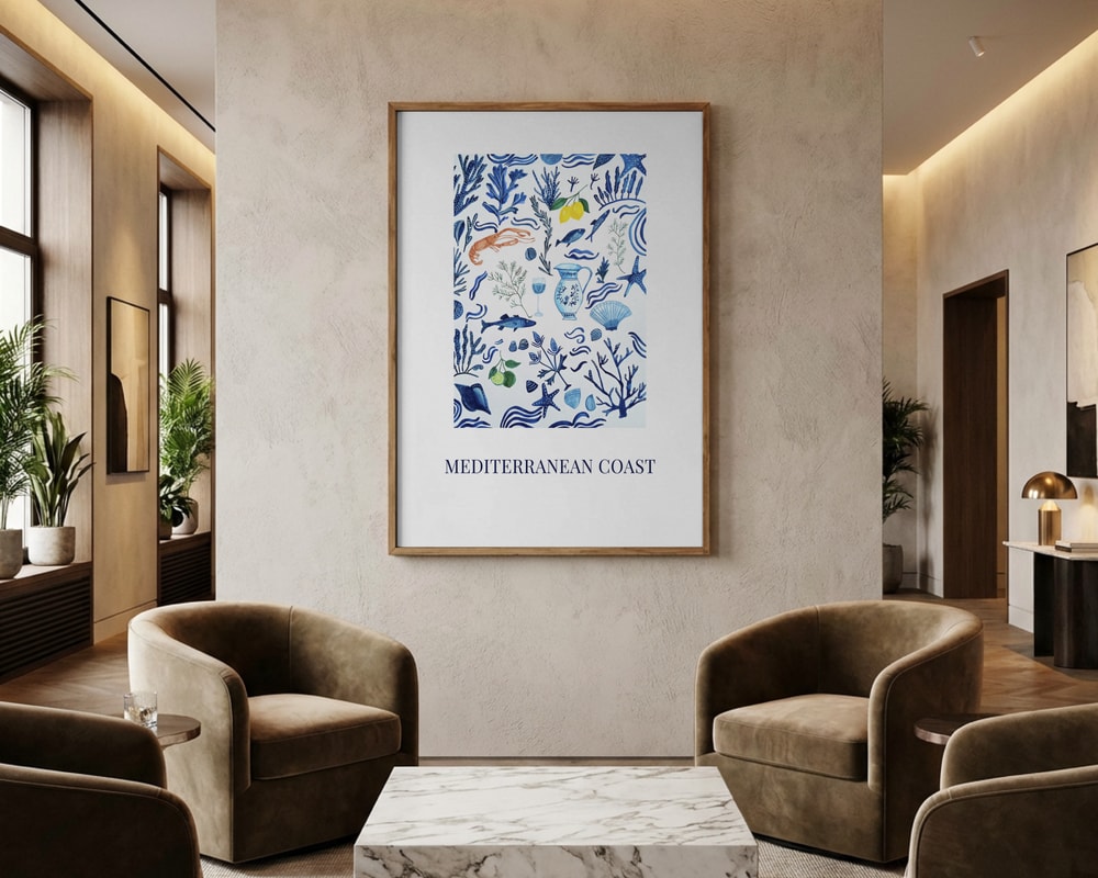 Havets läckerheter från Medelhavet Poster