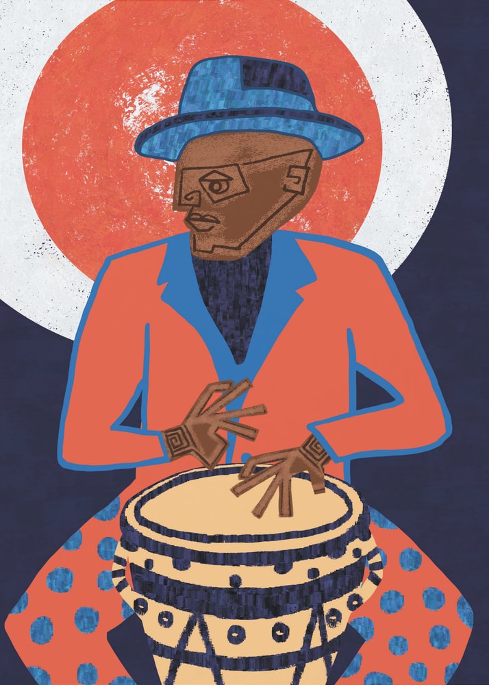 Livfull jazztrummis Poster