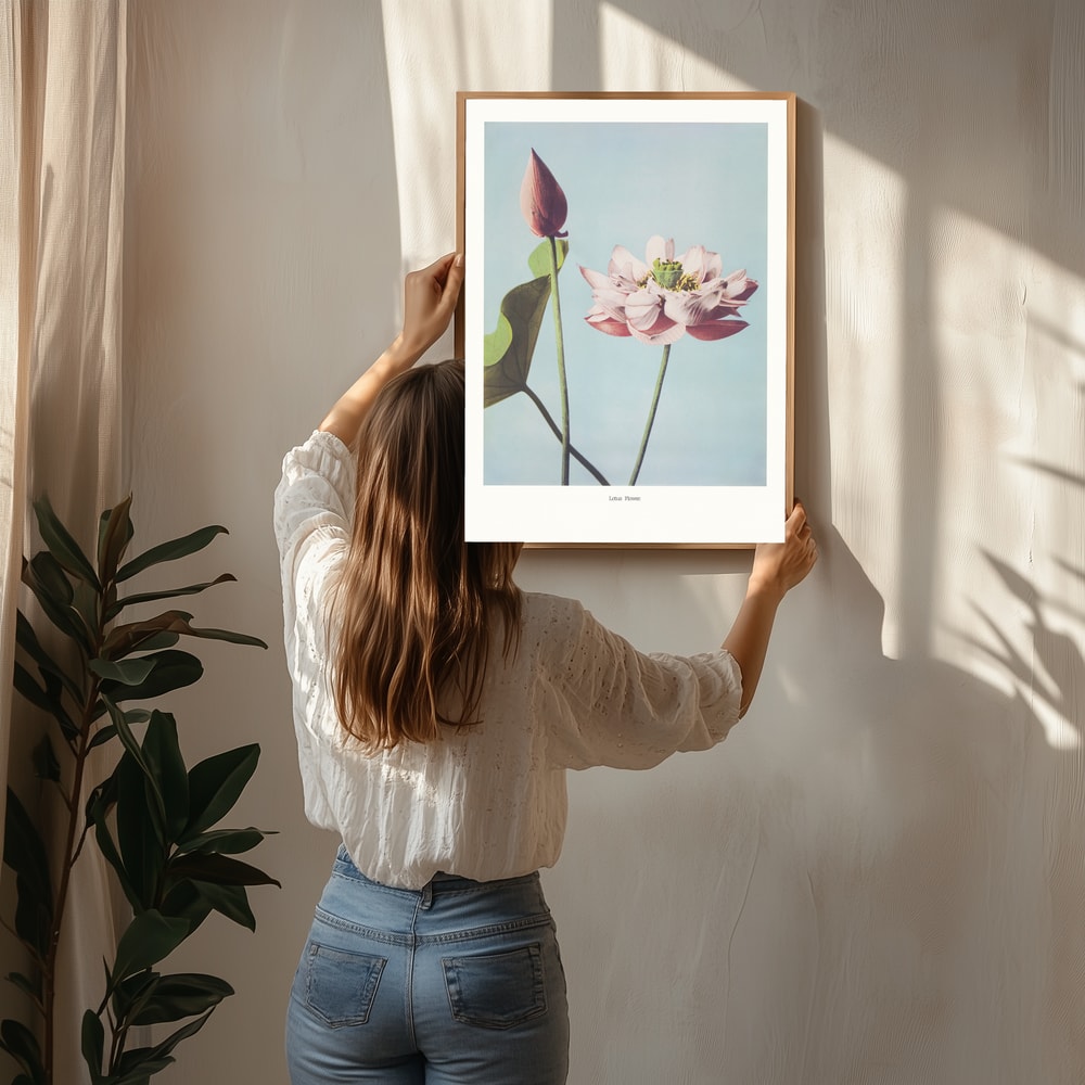 Lotusblomsterplakat