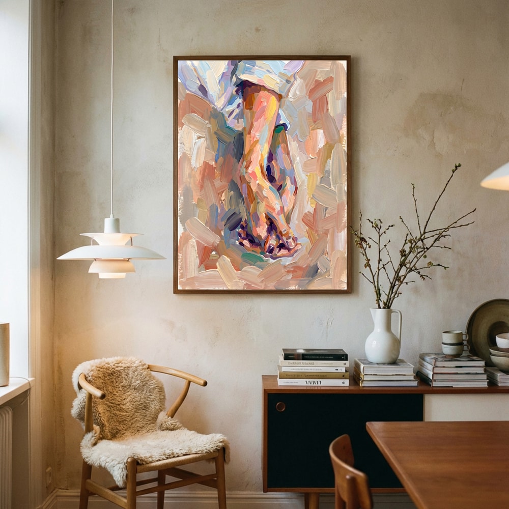 Colorful Bare Feet Poster
