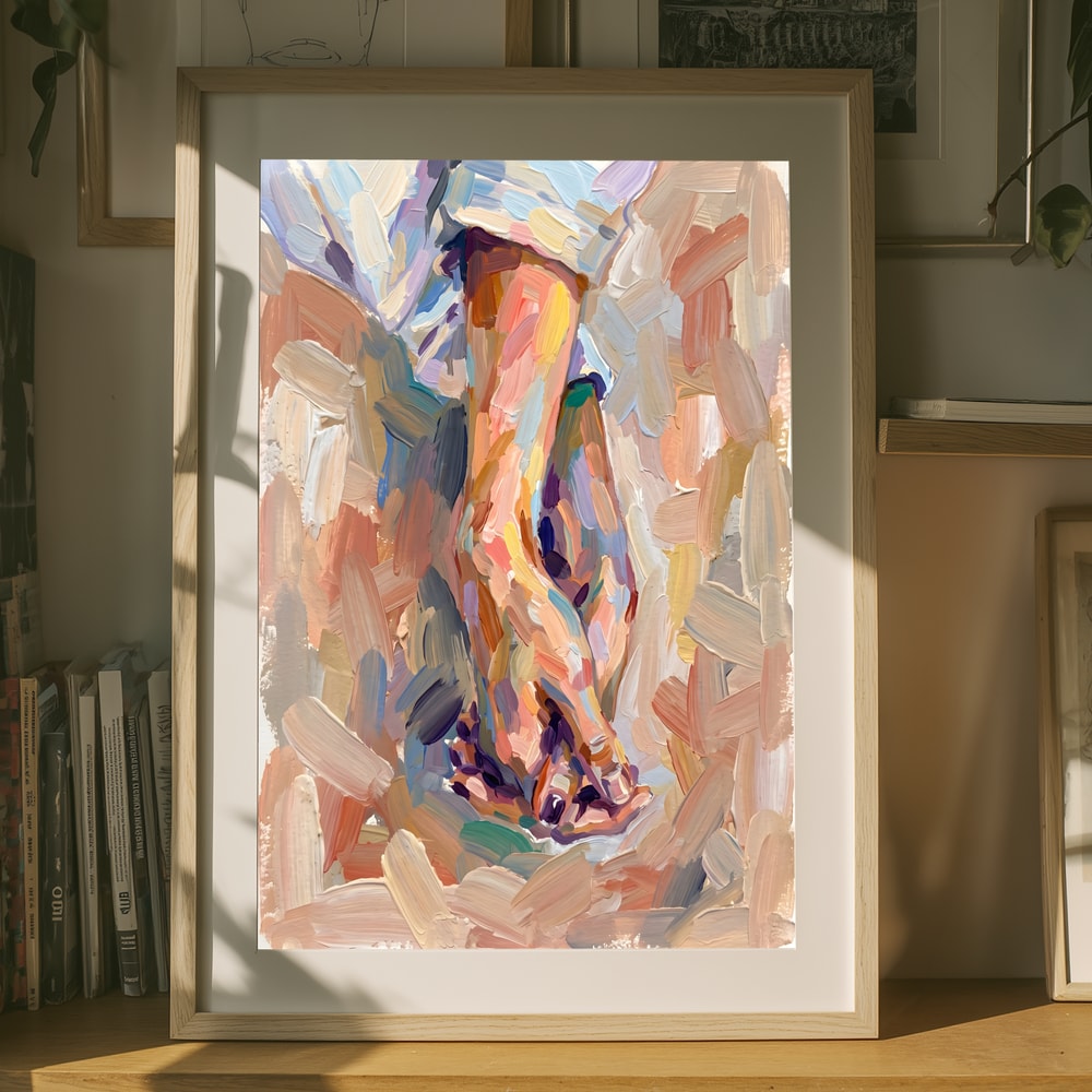 Colorful Bare Feet Poster