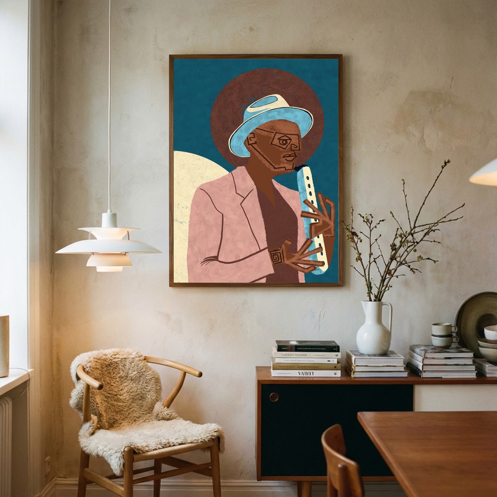 Stilren jazzmusiker Poster