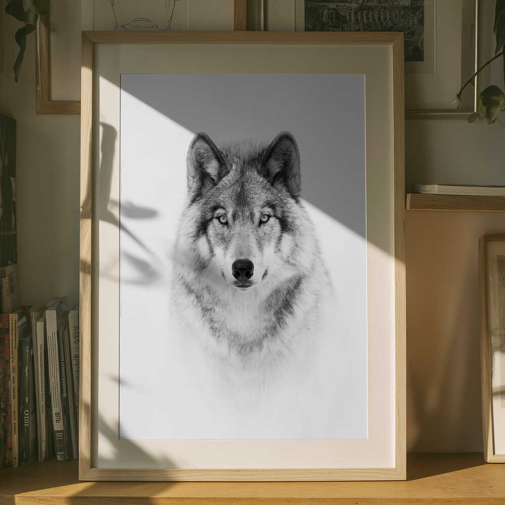 Porträtt av en skogsvarg Poster