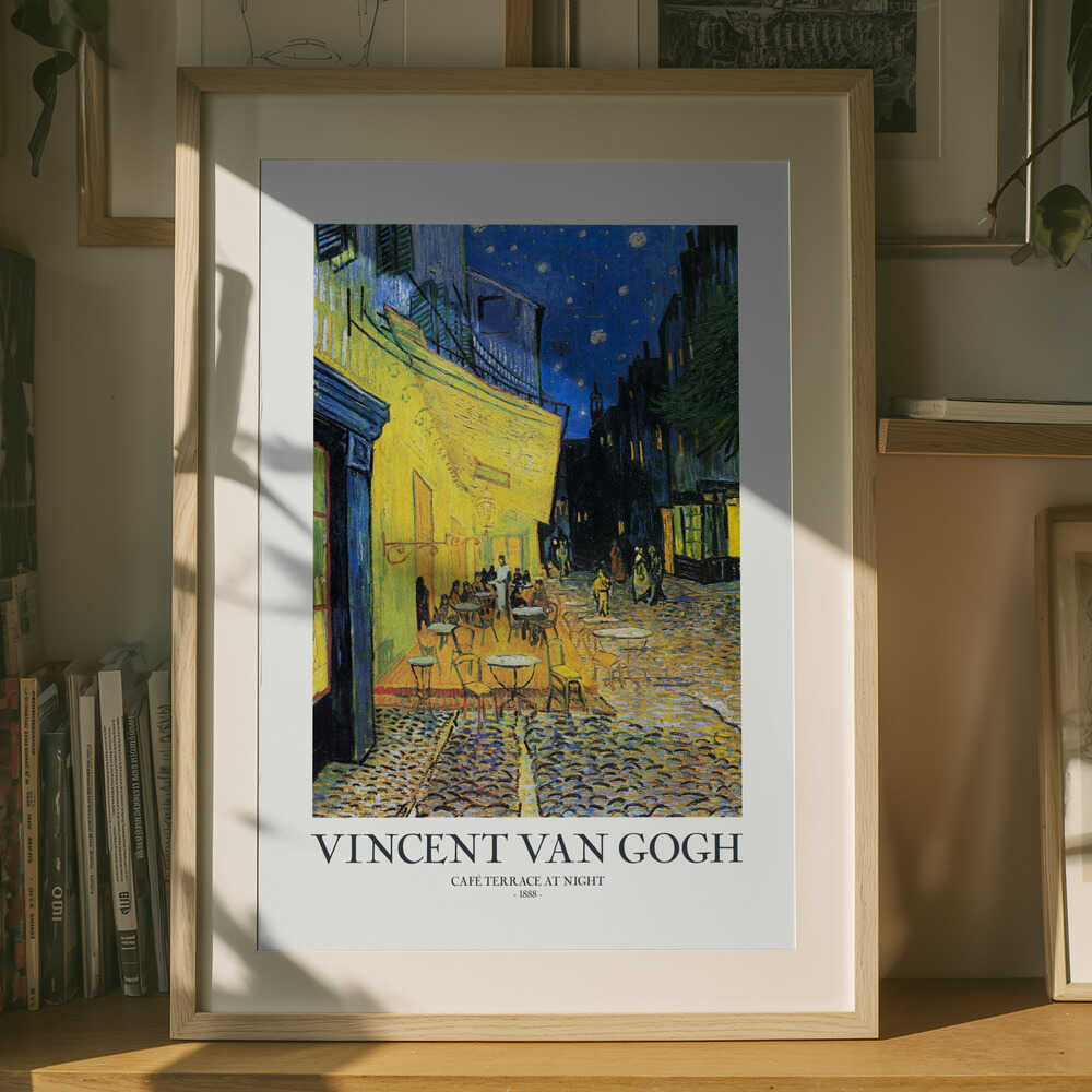 Vincent Van Gogh Kaféterrass På Kvällen Affisch