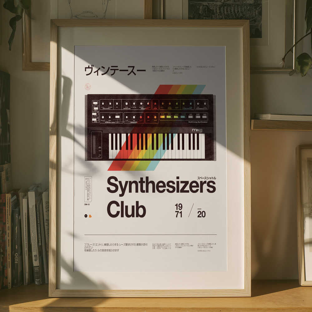 Vintage Synthesizer Club Poster