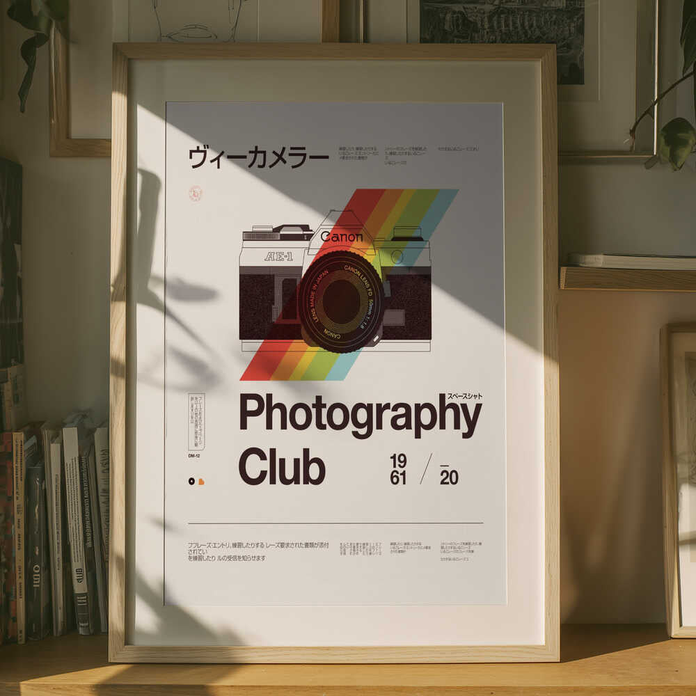 Retro fotoklubbs Poster