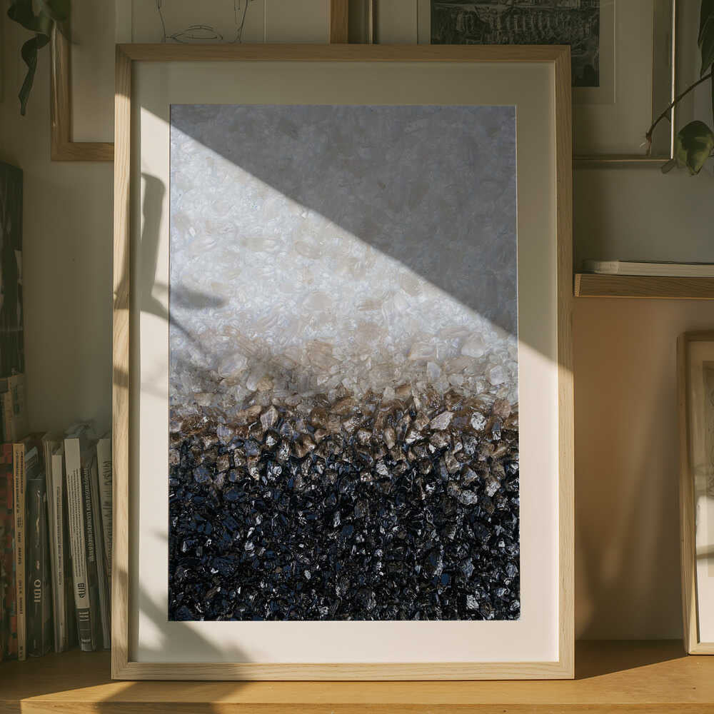 Krossat sten-gradient Poster