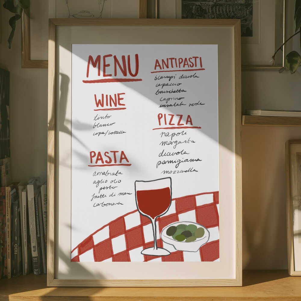 Italian Cuisine Delight Poster