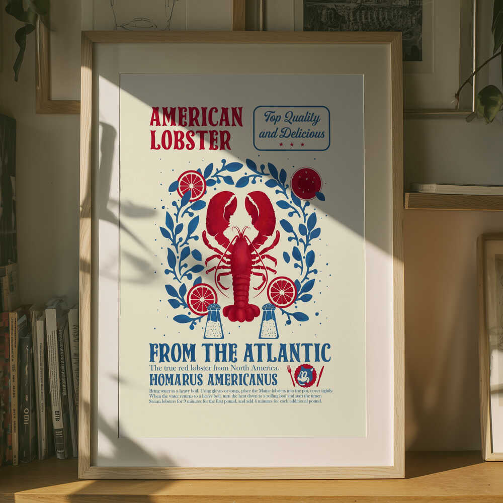 Lobster kitchen print