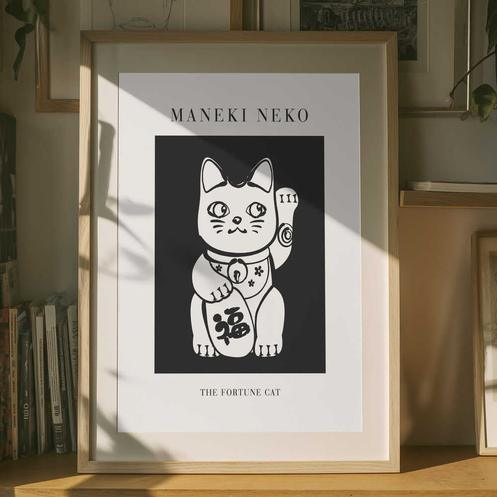 Maneki Neko Lykkekatteplakat