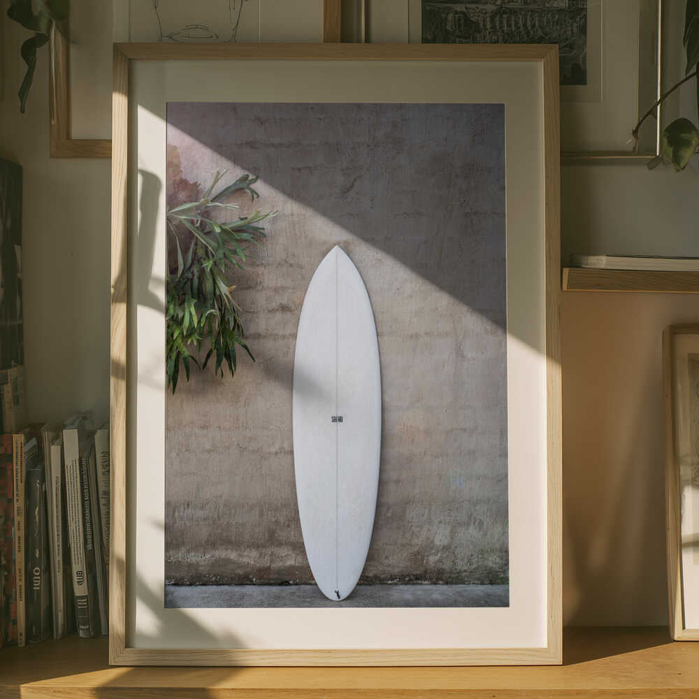 White Surfboard