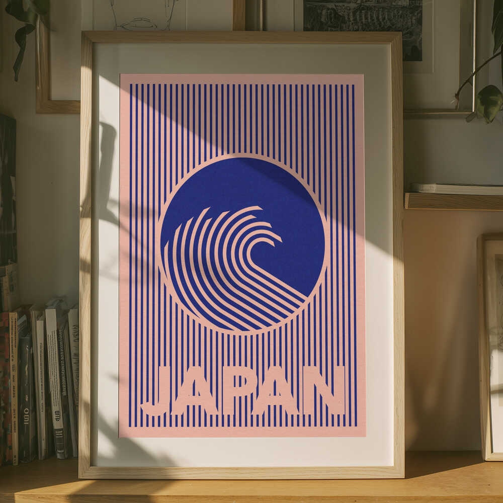 Stora vågen i Kanagawa Poster