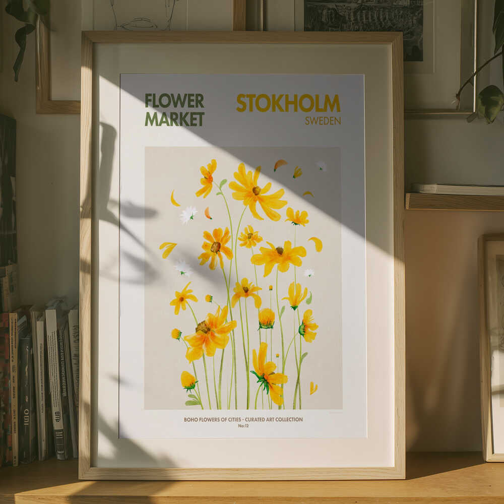 Stockholm Blooms Poster