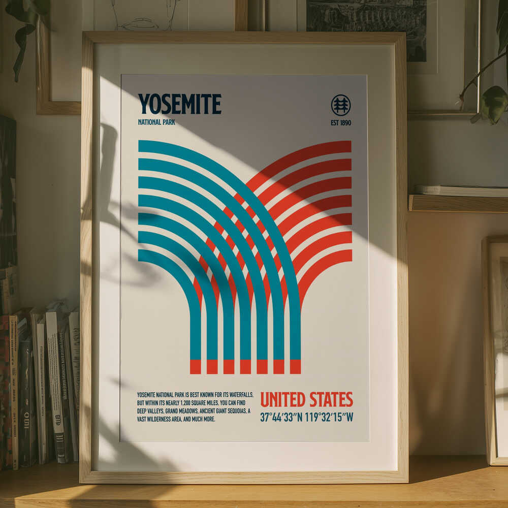 Yosemite nationalpark rese Poster