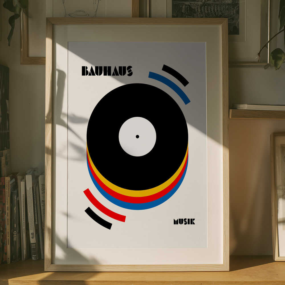 Abstrakt Musik Vinyl Poster
